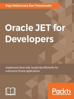 cover image of Oracle JET for Developers